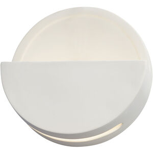 Ambiance LED 8 inch Bisque ADA Wall Sconce Wall Light in Incandescent, Open Top Fixture, Dome