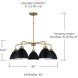 Ross 5 Light 30 inch Aged Brass Chandelier Ceiling Light