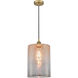 Edison Cobbleskill 1 Light 9 inch Brushed Brass Mini Pendant Ceiling Light
