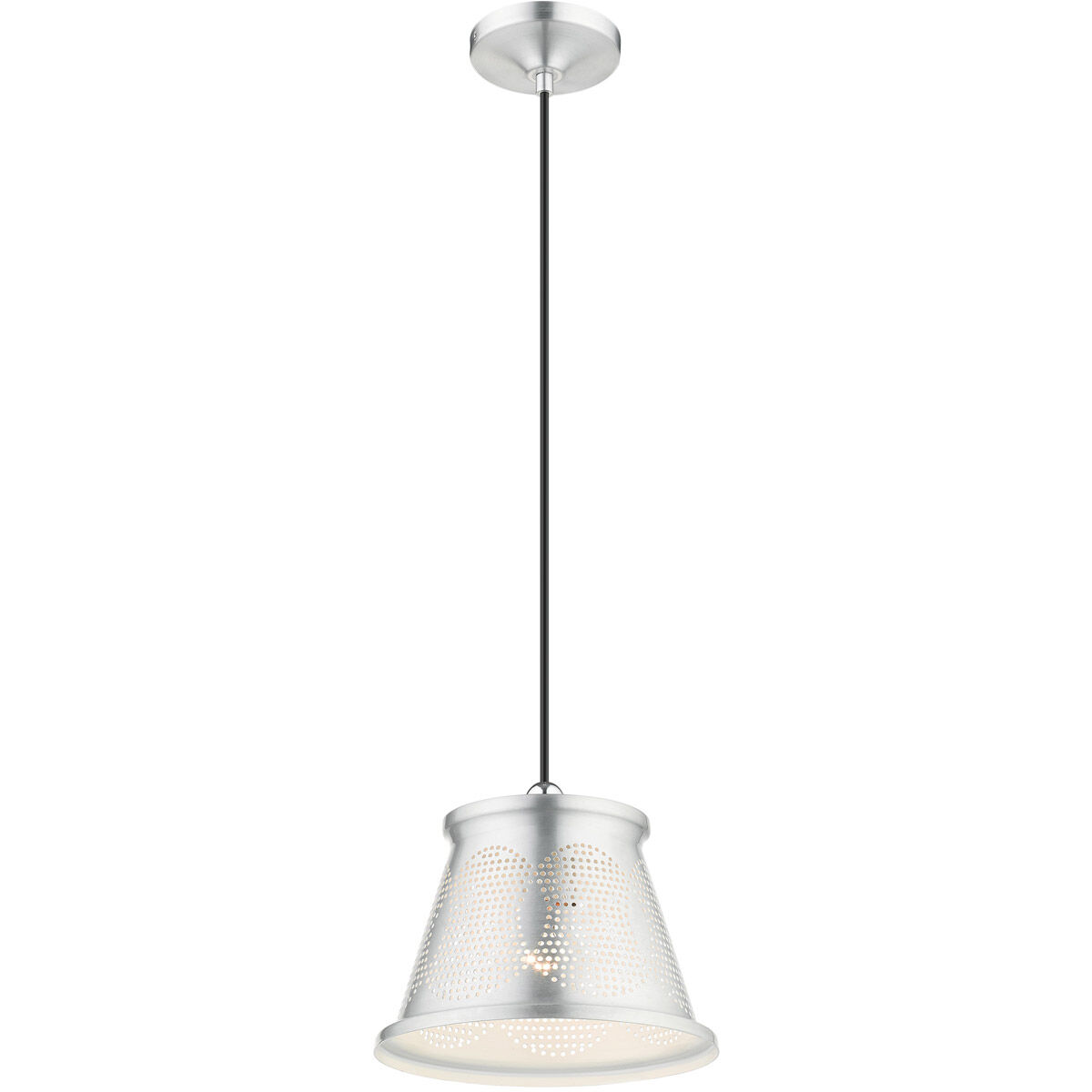 Pendants 1 Light 10 inch Brushed Aluminum Pendant Ceiling Light