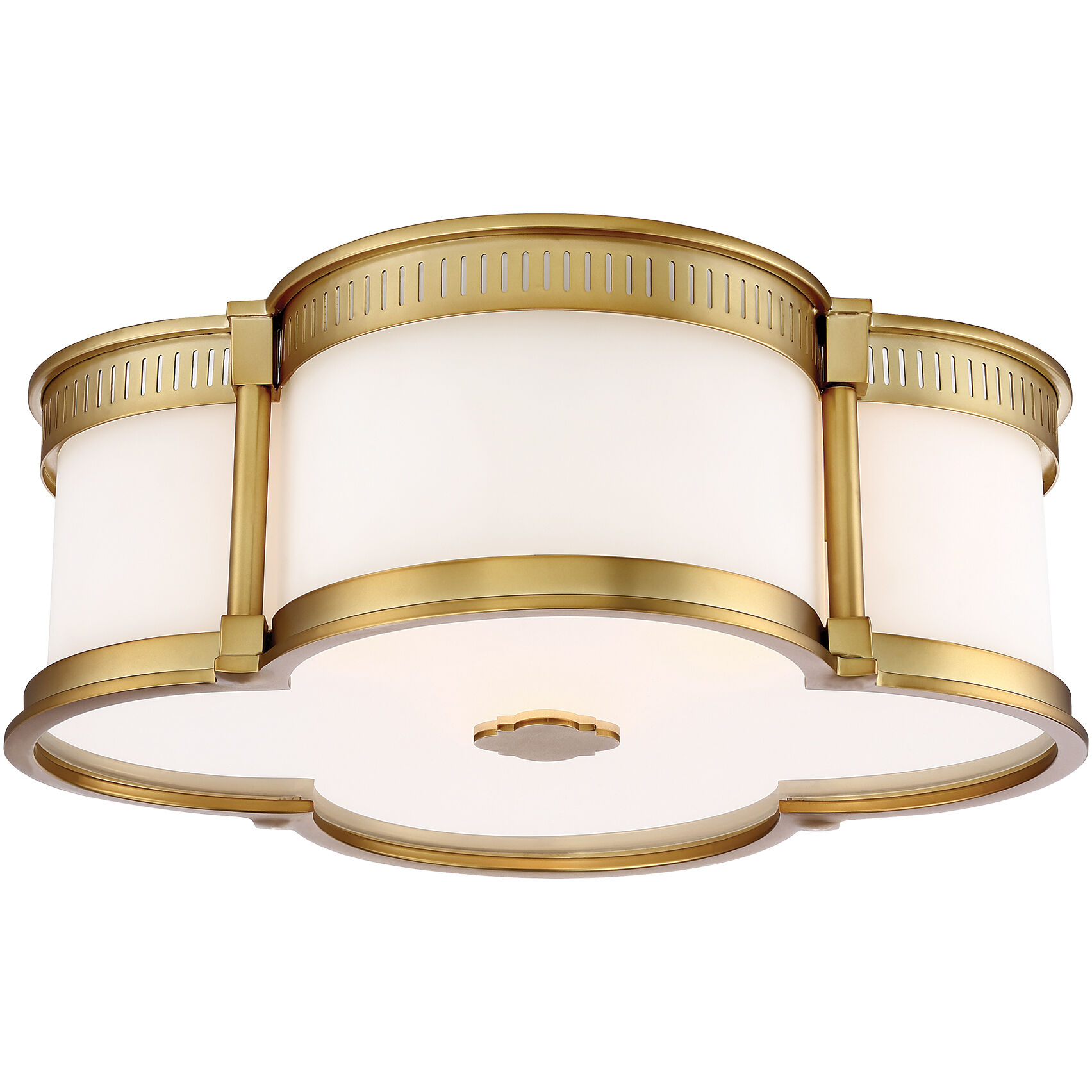 ML LED 16 inch Liberty Gold Flush Mount Ceiling Light