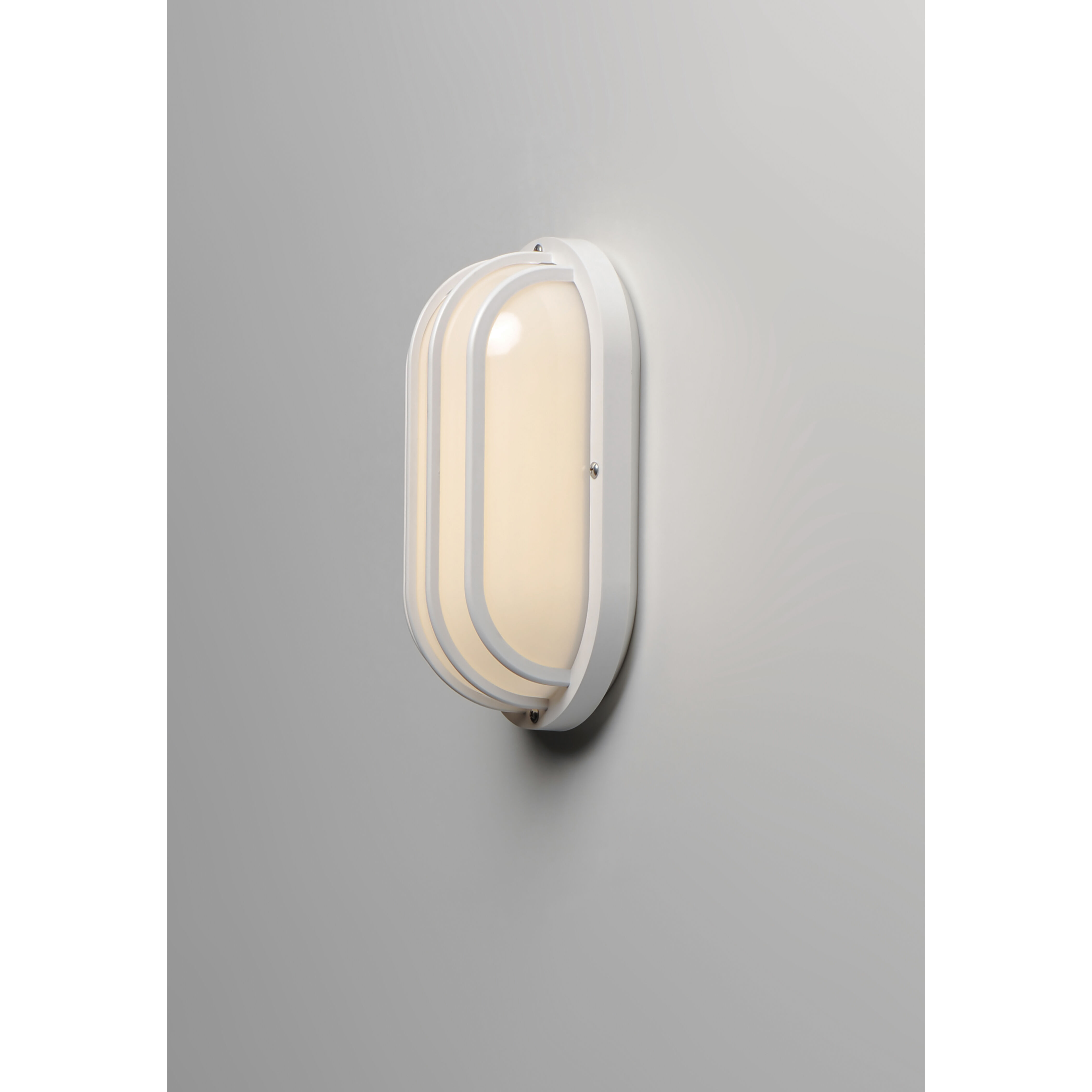Bulwark 1 Light 6 inch White Outdoor Wall Mount