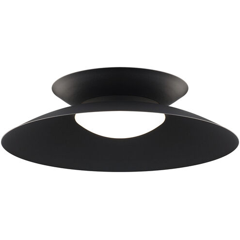 Miso LED 22 inch Black Flush Mount Ceiling Light in 3000K, dweLED