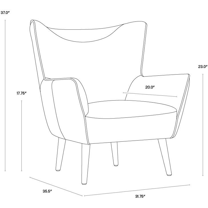Luther Tobacco Tan Lounge Chair