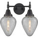 Caden 2 Light 16 inch Matte Black Bath Vanity Light Wall Light