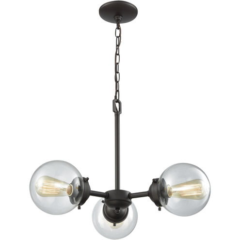 Beckett 3 Light 22 inch Oil Rubbed Bronze Chandelier Ceiling Light