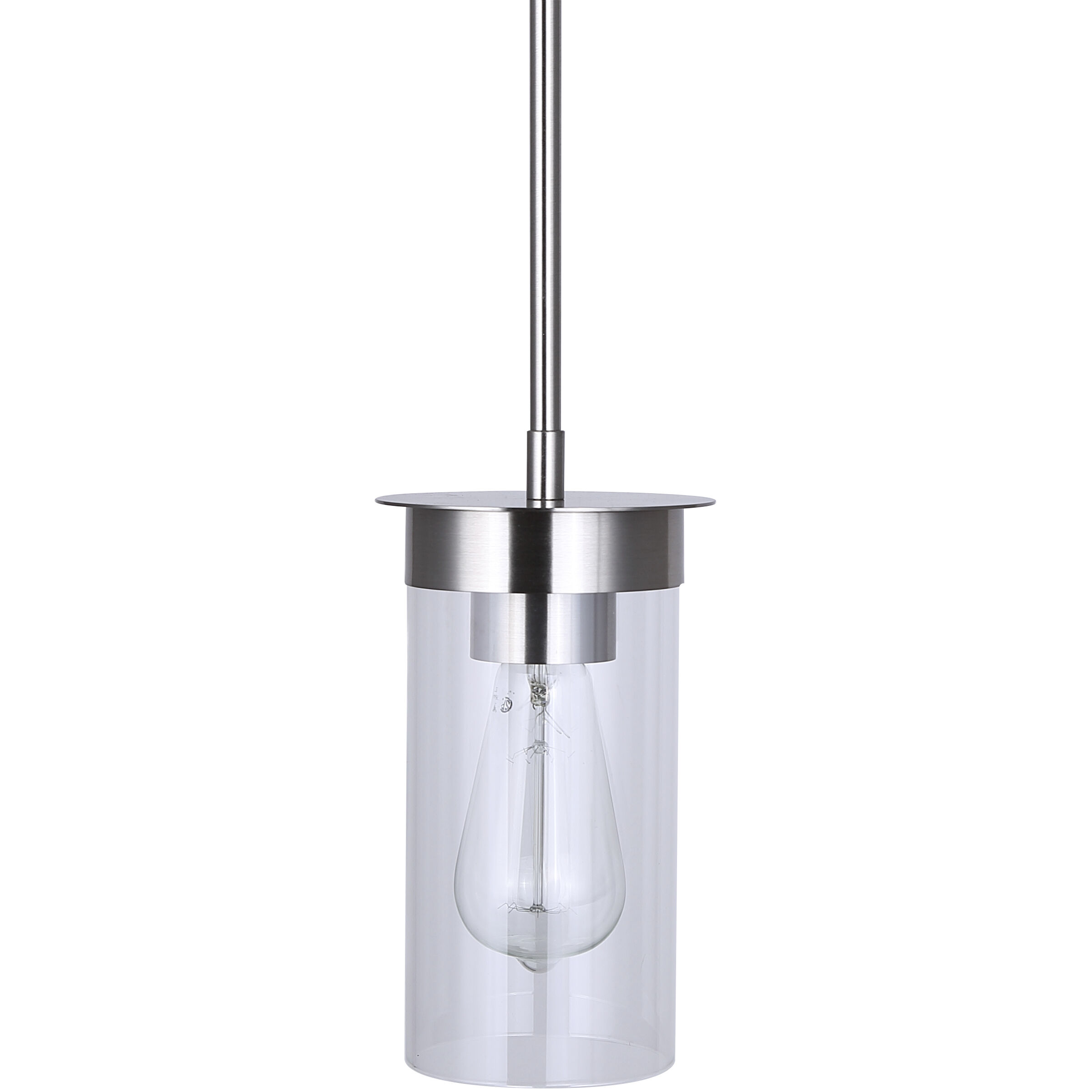 Benson 1 Light 4.75 inch Brushed Nickel Pendant Ceiling Light