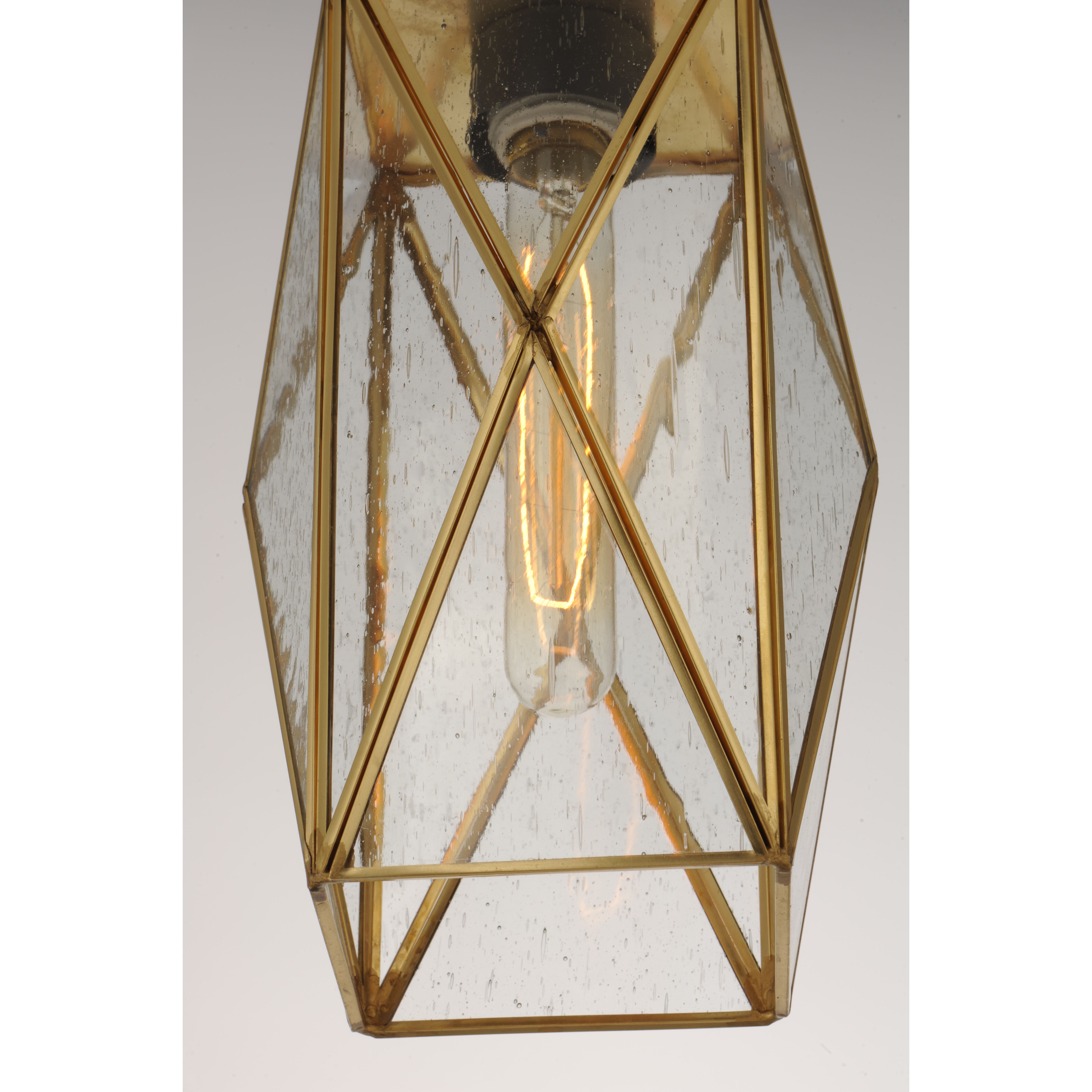 Norfolk 1 Light 6 inch Black/Burnished Brass Mini Pendant Ceiling Light
