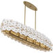 Coastlyn 6 Light 47.25 inch Legacy Brass Linear Chandelier Ceiling Light