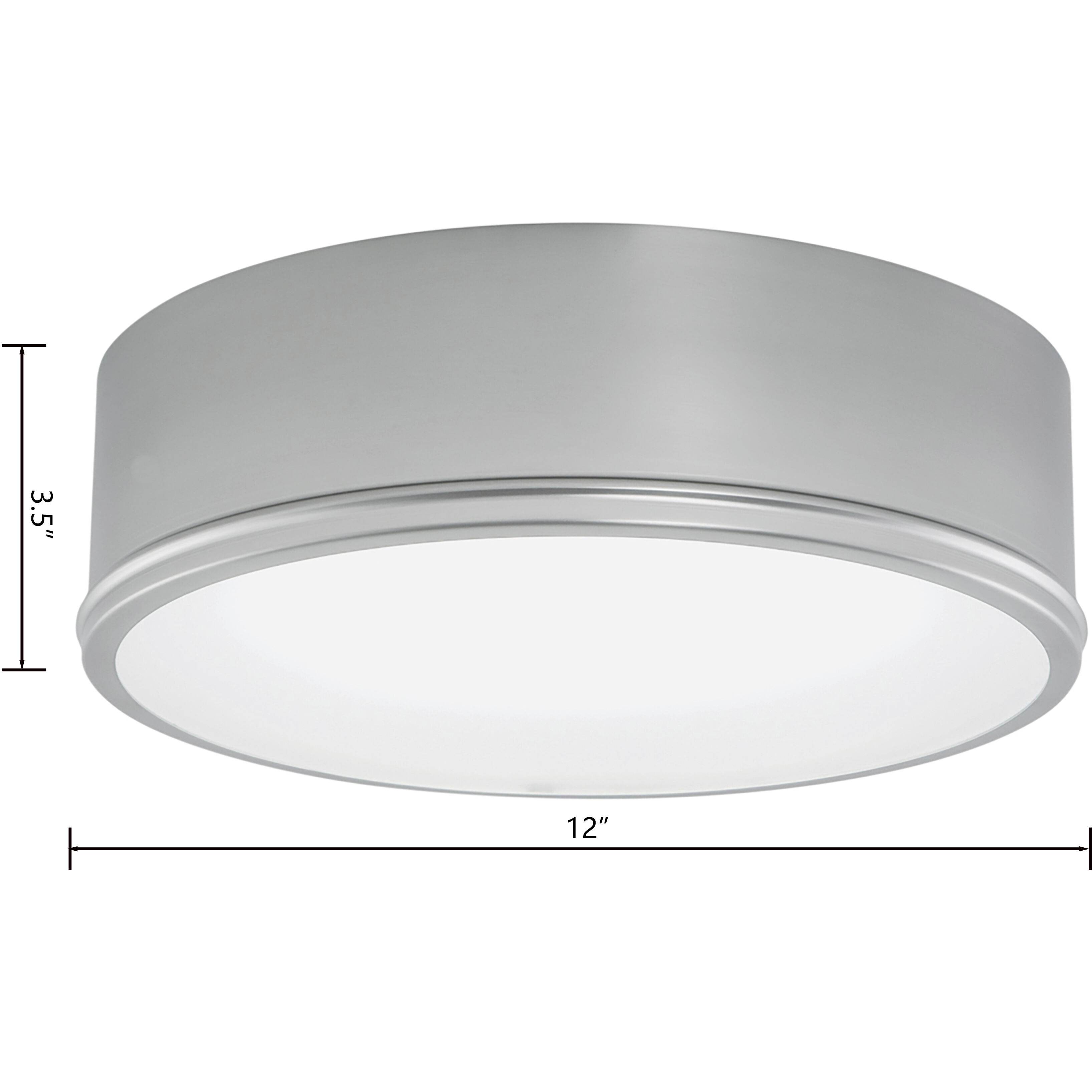 Getty 2 Light 12 inch Brushed Nickel Flush Mount Ceiling Light
