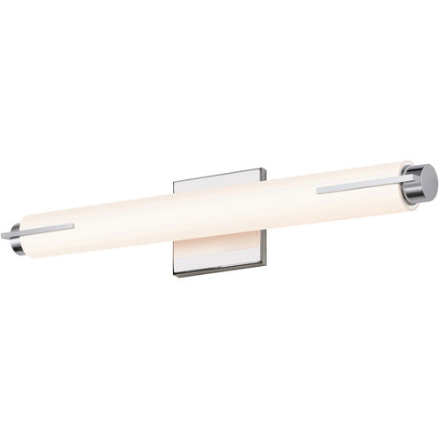 Tubo Slim LED 18 inch Polished Chrome Bath Bar Wall Light with Spine Trim