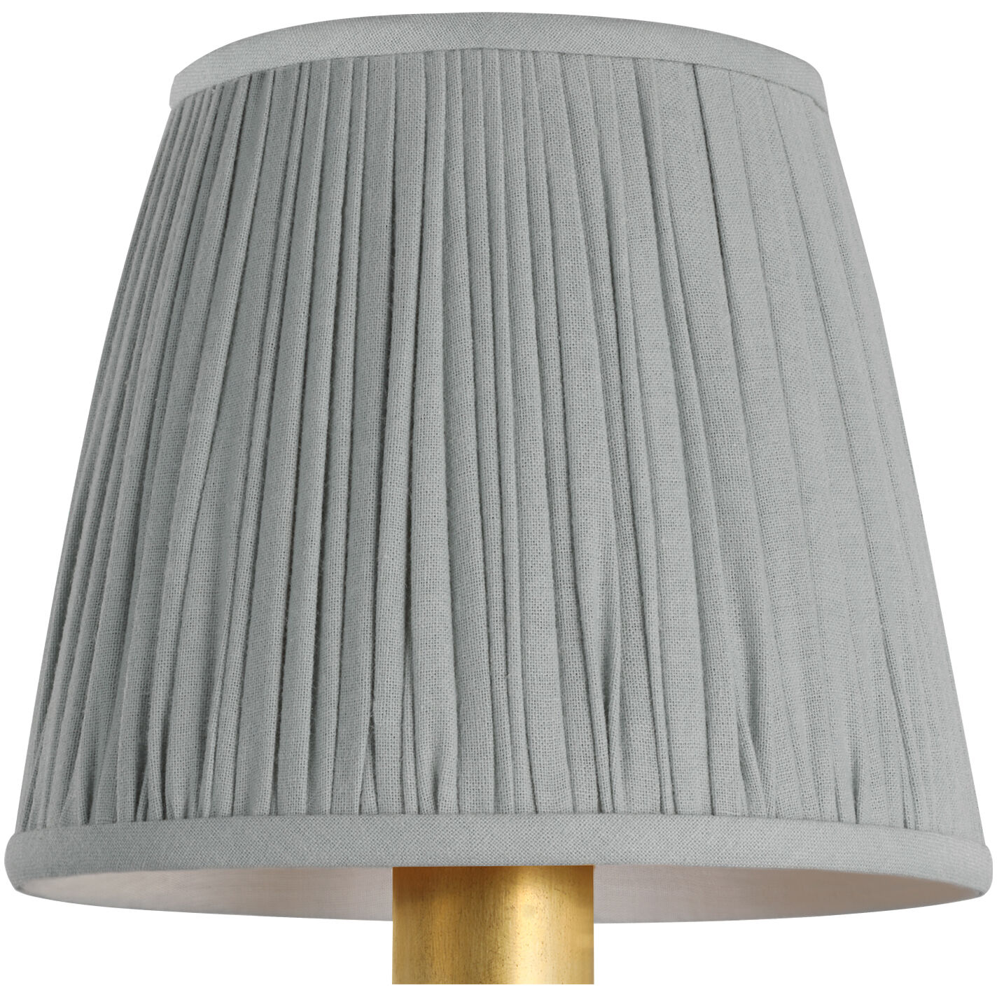 Visual Comfort Clip Pleated Blue Linen 6 inch Empire Shade, 6in