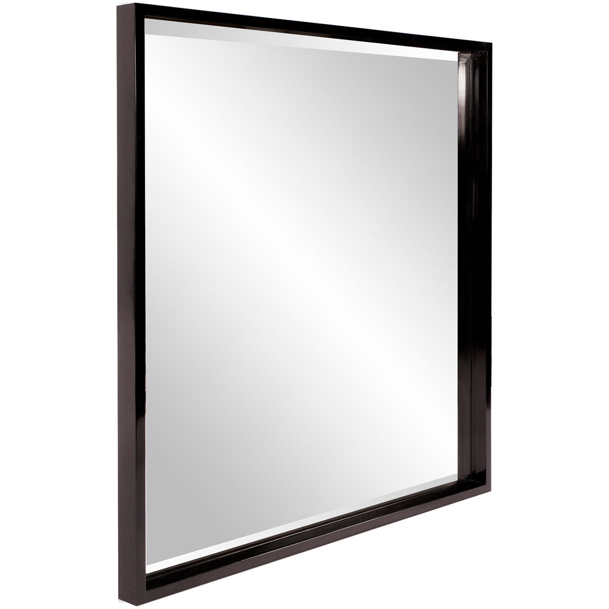 Isa 40 X 40 inch Glossy Black Wall Mirror 