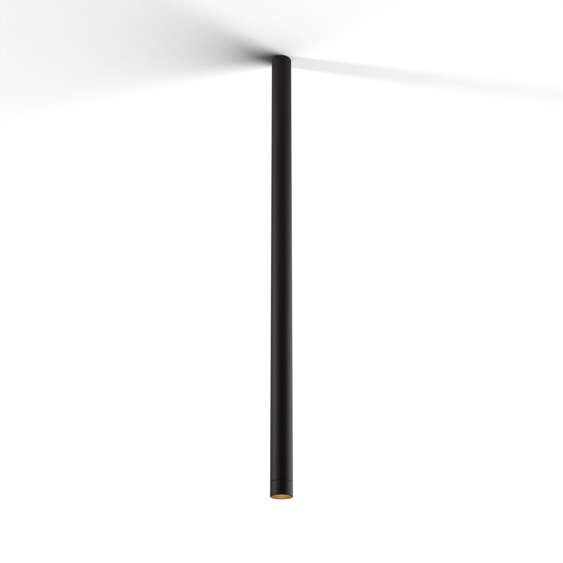 Combi LED 1.5 inch Matte Black Pendant Ceiling Light, Suspension / Flush Mount 2-in-1