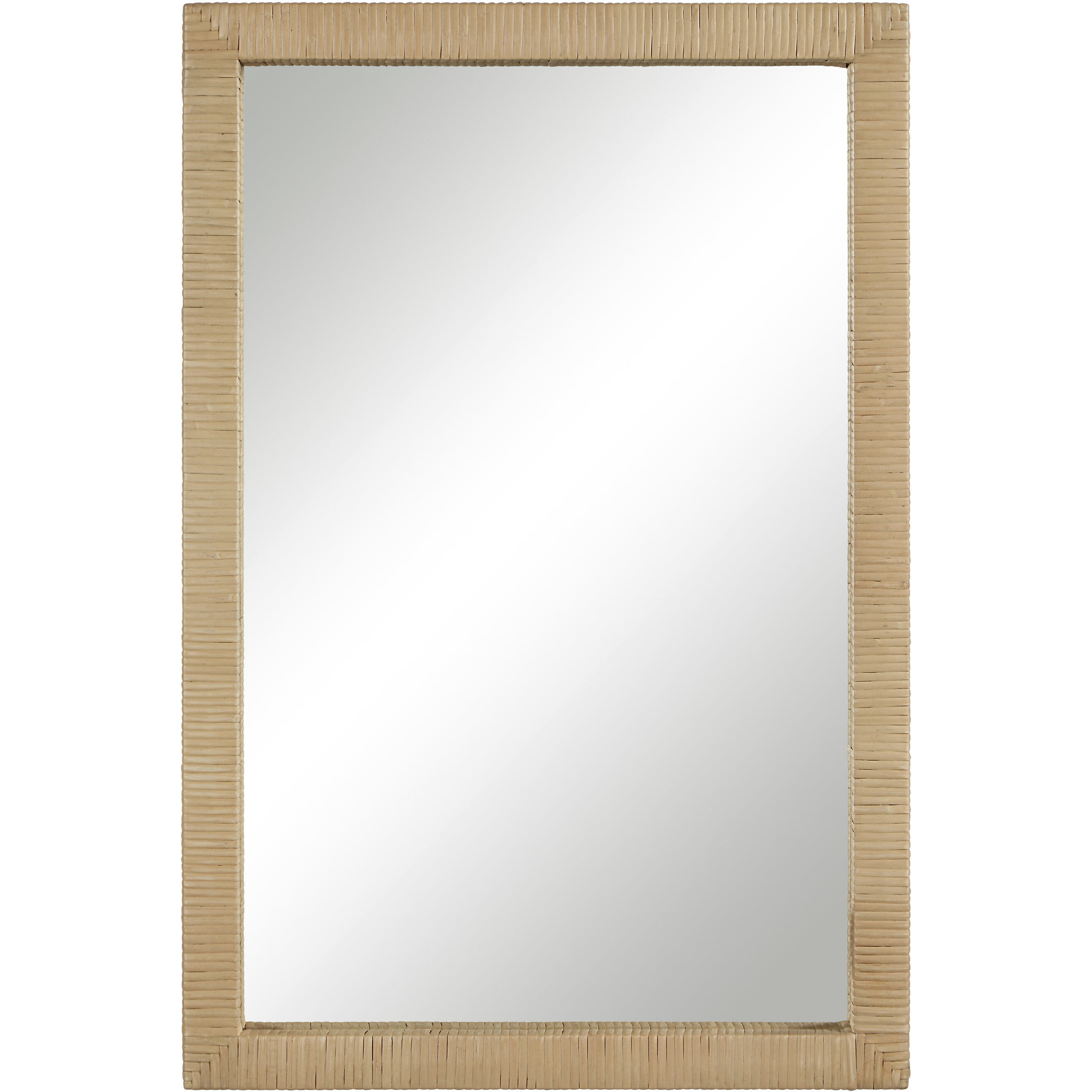 Sara 36 X 24 inch Natural Wall Mirror