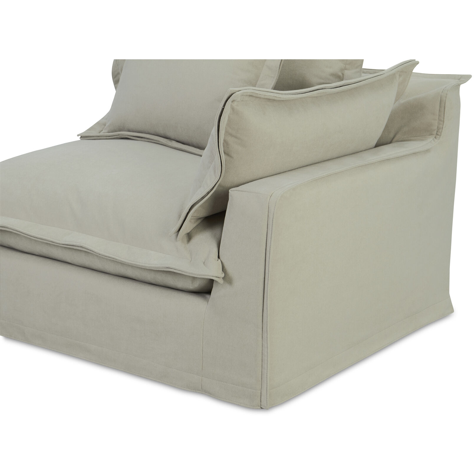 Olivia Beige Occasional Chair, Right