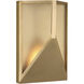 Kelly by Kelly Wearstler Punto LED 10.3 inch Hand Rubbed Antique Brass Outdoor Wall Lantern