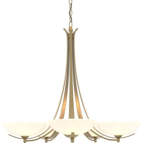 Aegis 5 Light 31.3 inch Modern Brass Chandelier Ceiling Light