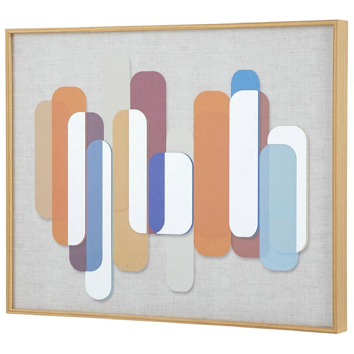 Layered Shapes Multicolor Mirror Art