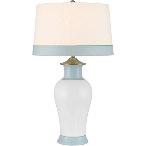 Kora 32 inch 150.00 watt White/Light Blue Table Lamp Portable Light