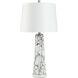 Cameron 31 inch 100.00 watt Black and White and Marble Table Lamp Portable Light