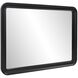 Joelle 40 X 30 inch Matte Black Mirror