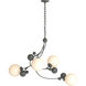 Sprig 4 Light 20.5 inch Natural Iron Pendant Ceiling Light in Opal