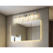 Andree 5 Light 40 inch Brushed Nickel Bathroom Vanity Wall Light