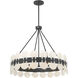 Bancroft 6 Light 30 inch Matte Black Chandelier Ceiling Light