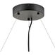 Echo LED 26 inch Black Chandelier Ceiling Light