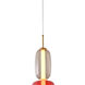 Canada LED 6 inch White / Grey / Red LED Pendant Ceiling Light
