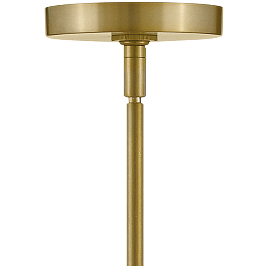 Izzy LED 9.75 inch Lacquered Brass Pendant Ceiling Light
