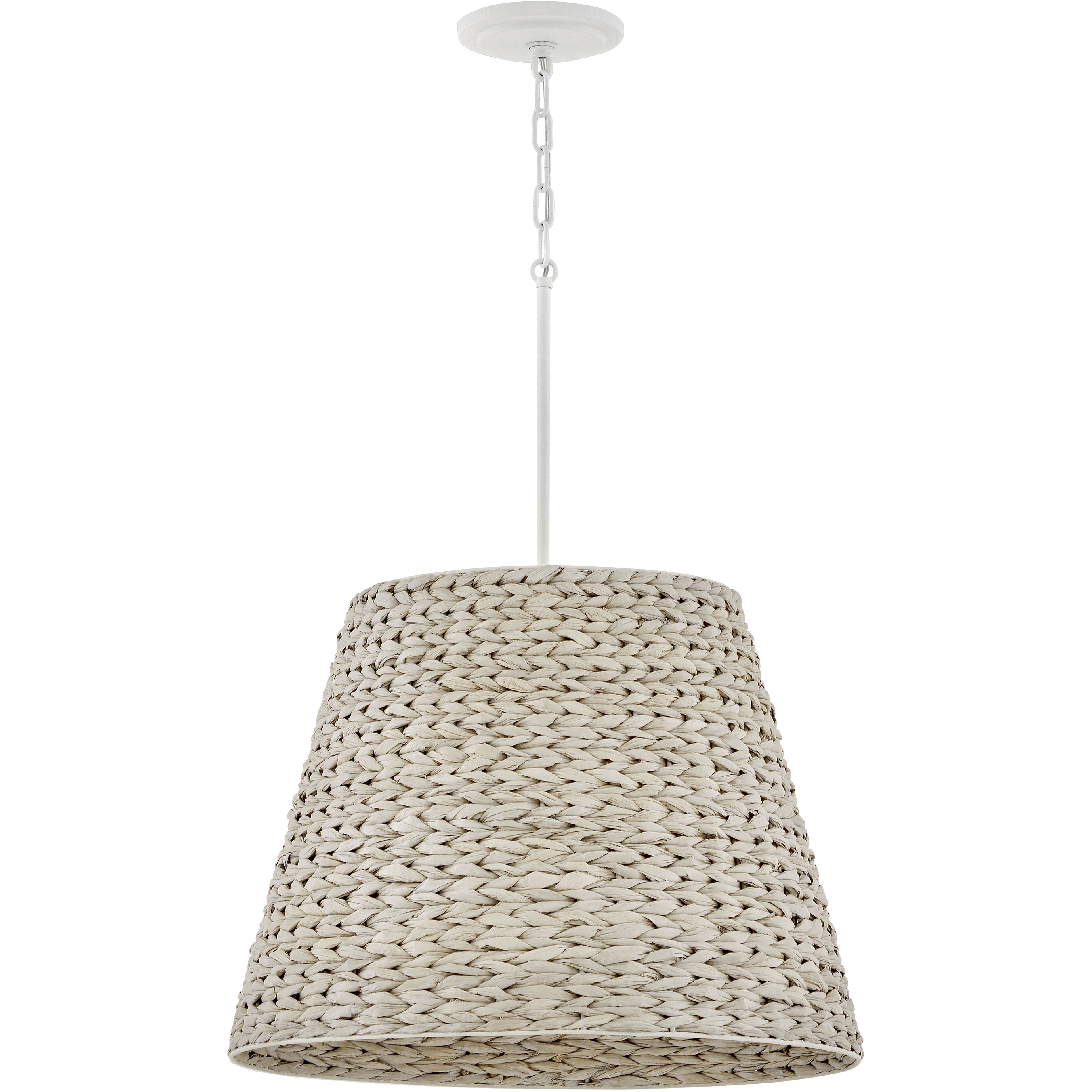 Seabrook 1 Light 24 inch Textured Plaster Chandelier Ceiling Light, Drum