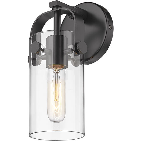 Pilaster LED 5 inch Matte Black Sconce Wall Light