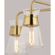 Harper LED 27 inch Natural Brass Chandelier Ceiling Light