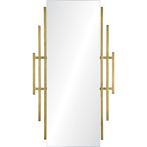 Abi 53.25 X 30 inch Antique Brass Wall Mirror