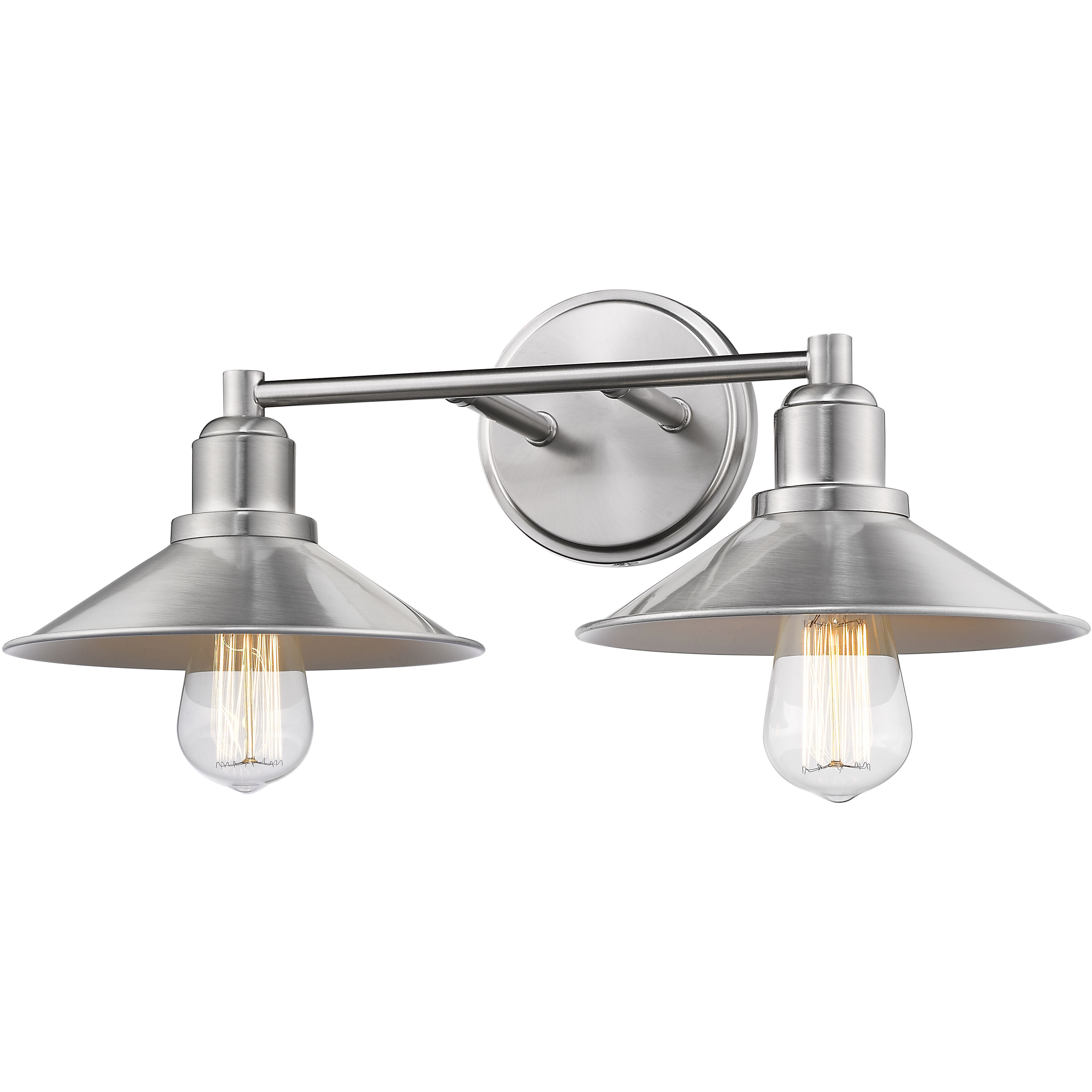 Casa 2 Light 18 inch Brushed Nickel Vanity Wall Light in Brushed Nickel Steel