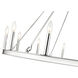 Barclay 12 Light 48 inch Polished Nickel Chandelier Ceiling Light