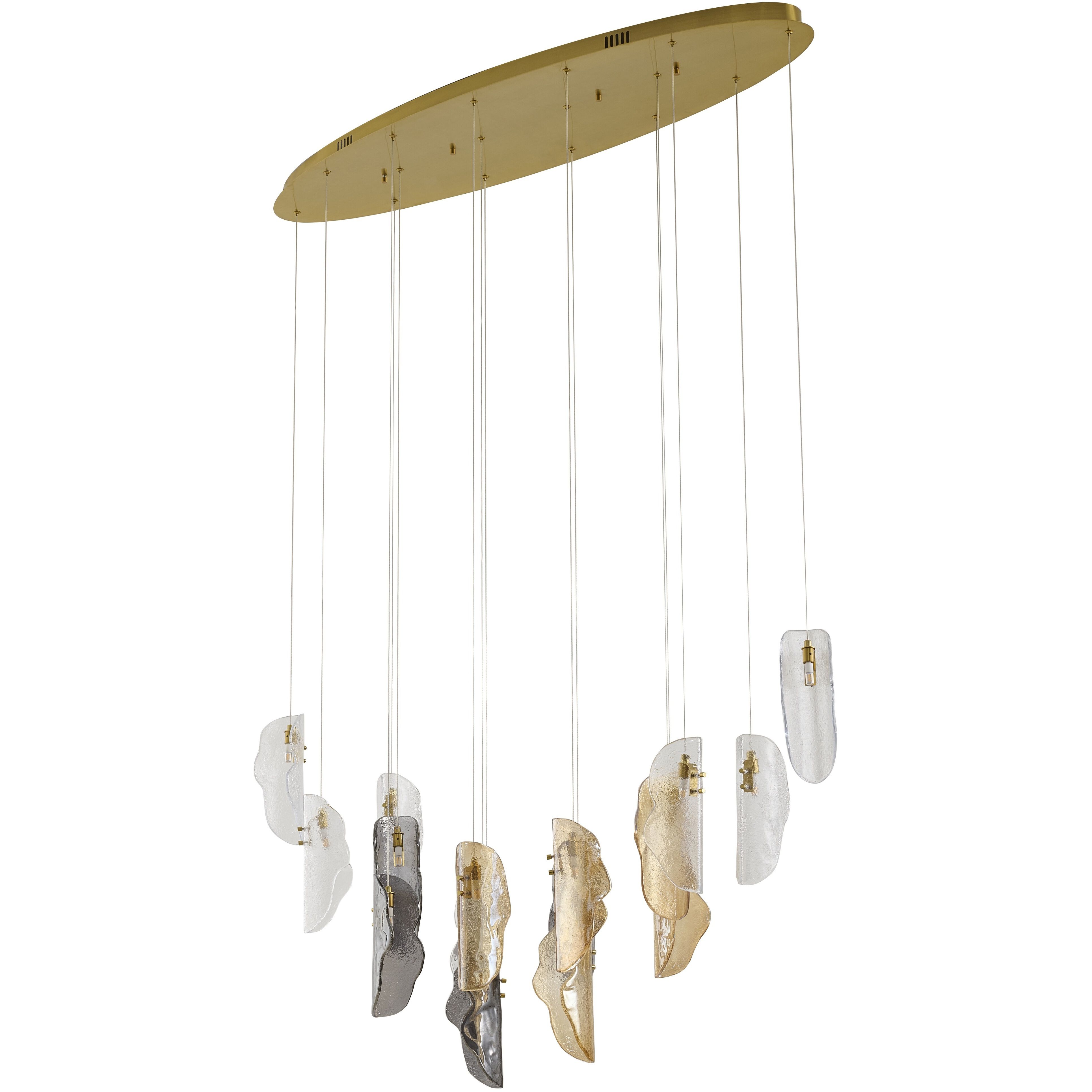 Canada 16 Light 14 inch Brass Chandelier Ceiling Light