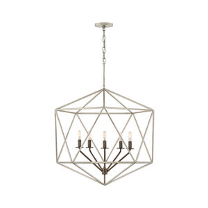 Astrid 5 Light 28 inch Glacial Chandelier Ceiling Light