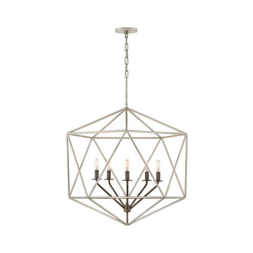 Astrid 5 Light 28 inch Glacial Chandelier Ceiling Light