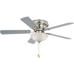 Expo 42 inch Satin Nickel with Maple-Silver Blades Ceiling Fan