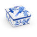 Chelsea House 4 inch Blue/White Glaze Decorative Box, Small