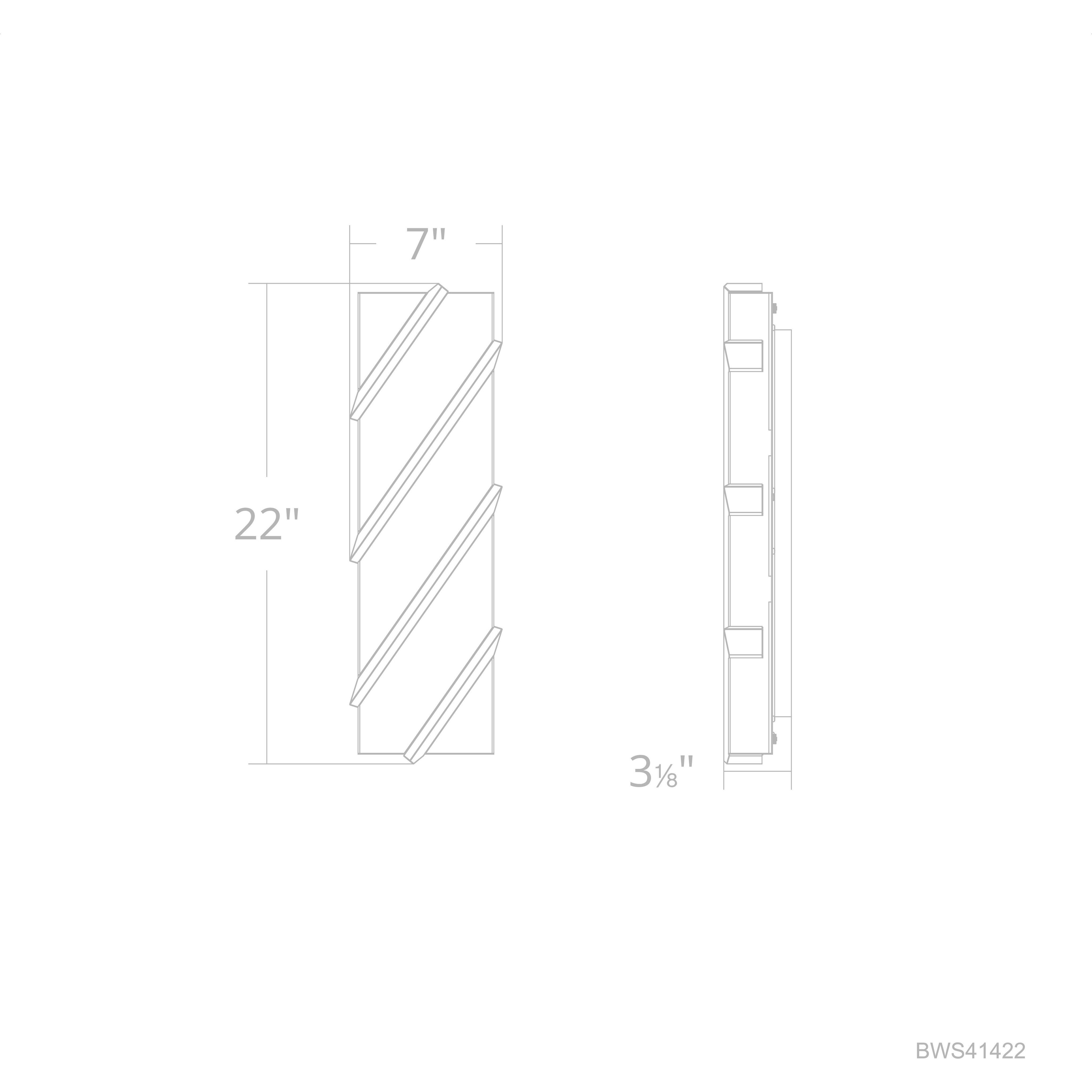 Beyond Barra LED 3 inch Black ADA Wall Sconce Wall Light