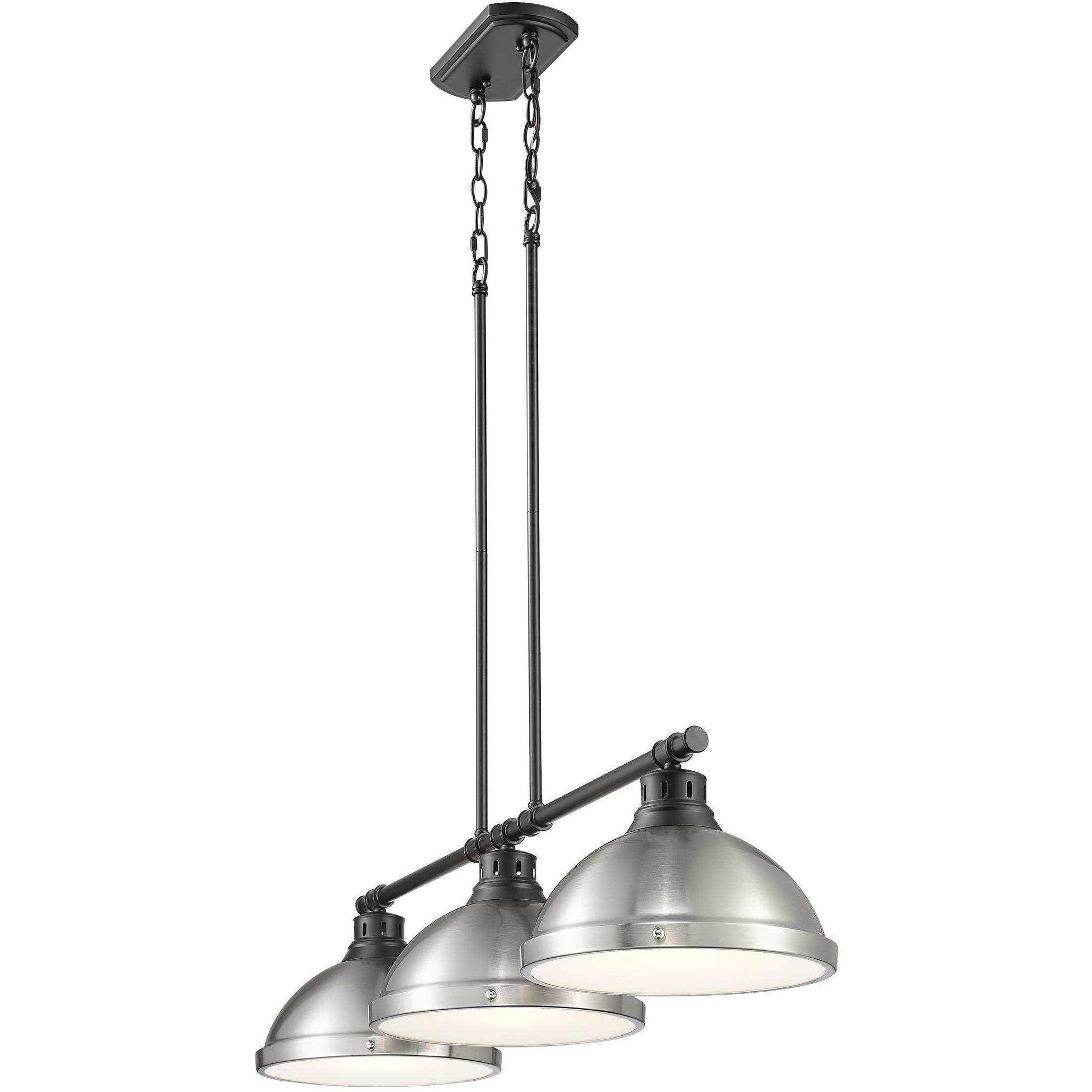 Yep Duncan Island Light Ceiling Light in Matte Black, Pewter
