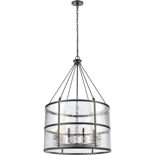Solace 10 Light 30 inch Matte Black Chandelier Ceiling Light
