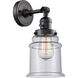 Franklin Restoration Canton LED 7 inch Matte Black Sconce Wall Light, Franklin Restoration