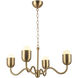 Alora Mood Effie 4 Light 27 inch Brushed Gold Chandelier Ceiling Light