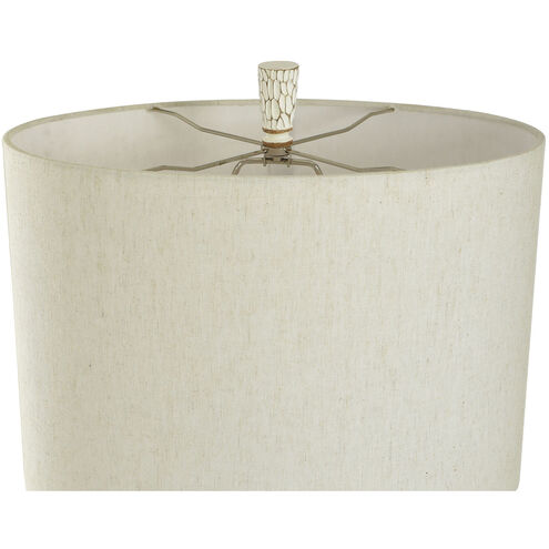 Bouleau 33.5 inch 100 watt Cream and Brown Table Lamp Portable Light