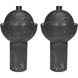 Jupitor Black Marble Decor Accessory, Set of 2